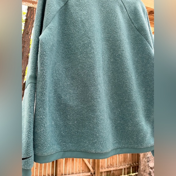 Nike Funnel Neck Sweatshirt Therma Fleece Pullover Large Teal - Picture 13 of 16